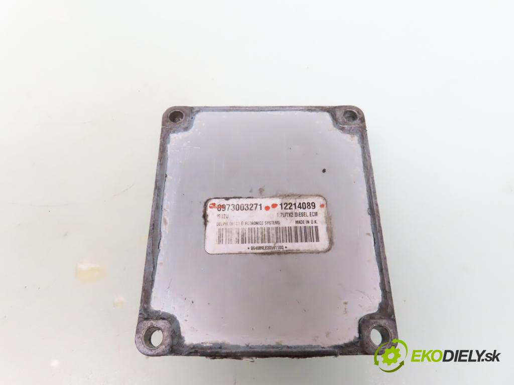 OPEL COMBO C KOMBIVAN 2002 48,00 1.7 DI 16V - Y 17 DTL 1686,00 Riadiaca jednotka Motor 8973003271 ; 12214089