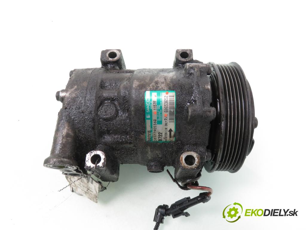 ALFA ROMEO 156 (932_) SEDAN 2003 122,00 2.0 JTS (932AXA) - 937 A1.000 1970,00 KOMPRESOR: klimatizácie 60653652 ; 1157F (Kompresory klimatizácie)