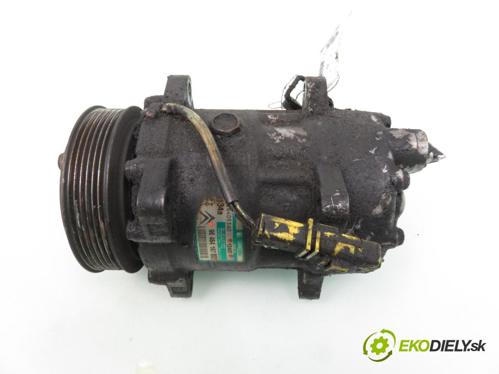 CITROEN XSARA PICASSO (N68) MINIVAN 2003 66,00 2.0 HDi 8V 90 - RHY 1997,00 KOMPRESOR: klimatizácie 9646416780 ; 1240F (Kompresory klimatizácie)