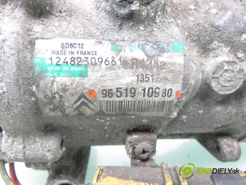 CITROEN C4 I (LC_) HB 2006 66,00 1.6 HDi - 9HX (DV6ATED4) 1560,00 KOMPRESOR: klimatizácie 9651910980 (Kompresory klimatizácie)