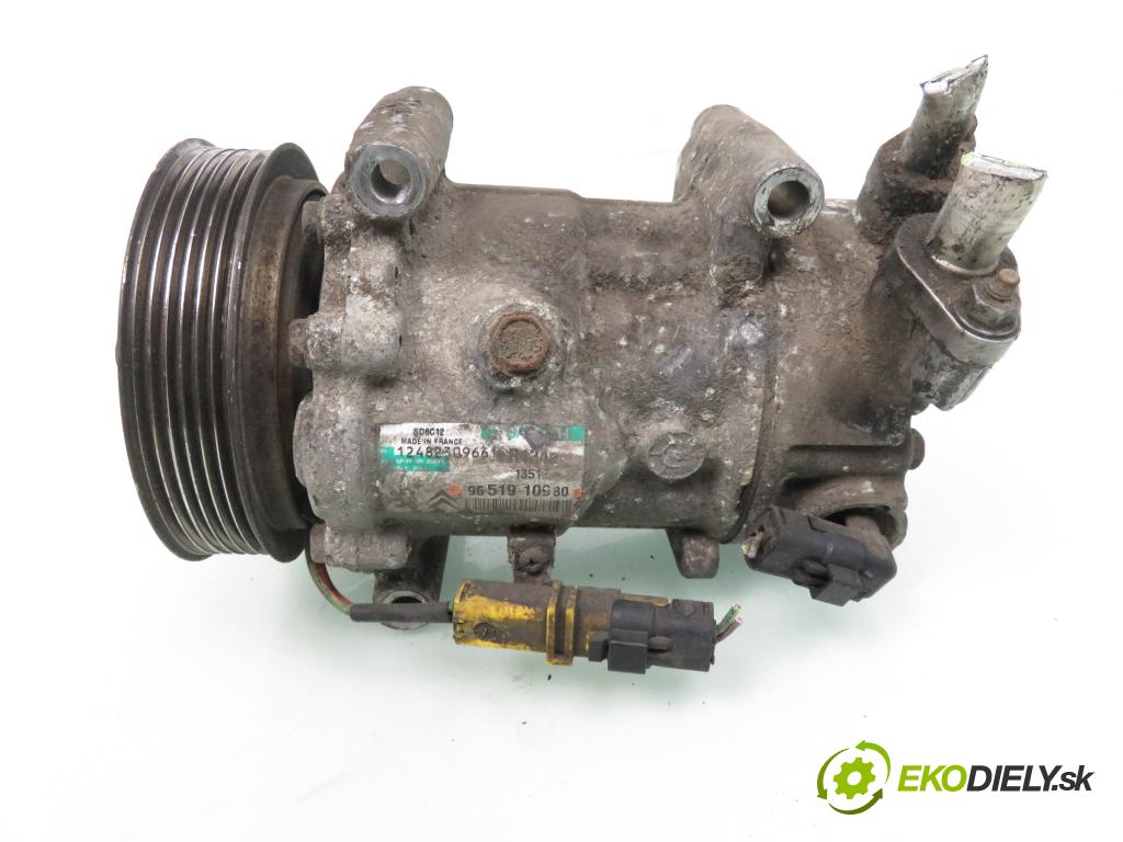 CITROEN C4 I (LC_) HB 2006 66,00 1.6 HDi - 9HX (DV6ATED4) 1560,00 KOMPRESOR: klimatizácie 9651910980 (Kompresory klimatizácie)