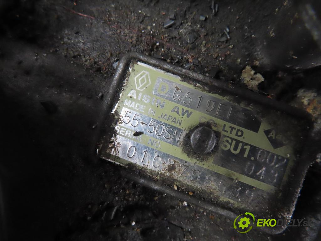 RENAULT LAGUNA II (BG0/1_) HB 2001 152,00 3.0 V6 24V (BG01, BG02, BG0D, BG0Y) - L7X 731 2946,00 Prevodovka automatická 5550SN ; 8200004043 ; 3200043A040
