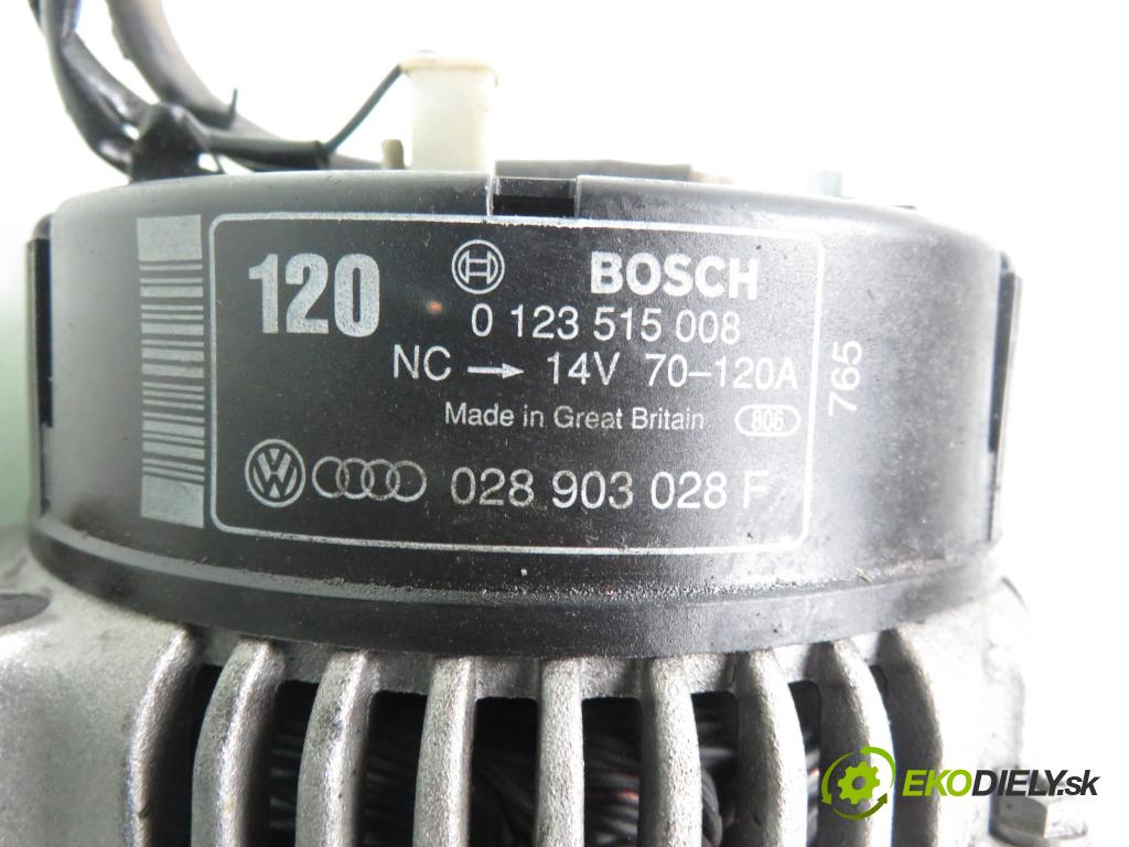 VW PASSAT B5 (3B2) SEDAN 1997 66,00 1.9 TDI - AHH 1896,00 Alternátor 0123515008 ; 028903028F (Alternátory)