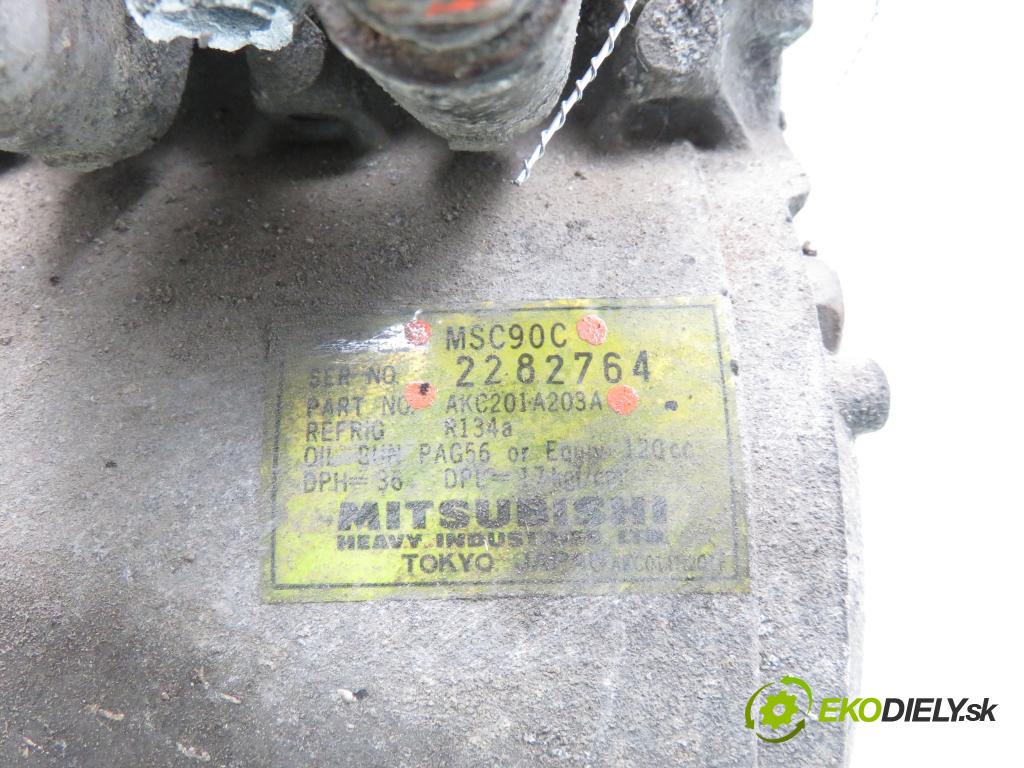 MITSUBISHI COLT V (CJ_, CP_) HB 1996 55,00 1.3 12V - 4G13 1299,00 KOMPRESOR: klimatizácie MSC90C ; AKC201A203A (Kompresory klimatizácie)