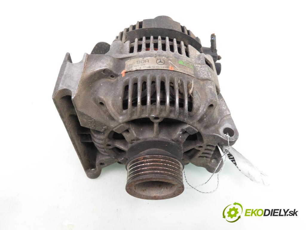 MERCEDES-BENZ KLASA A (W168) HB 1999 60,00 1.4 A 140 82 - M 166.940 1397,00 Alternátor 0111545602 (Alternátor)