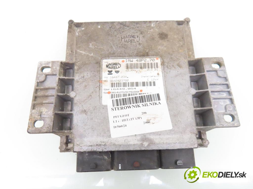 PEUGEOT 206 liftback (2A/C) HB 2000 44,00 1.1 60 - HFZ 1124,00 Riadiaca jednotka Motor IAW48P270 ; 9642597680