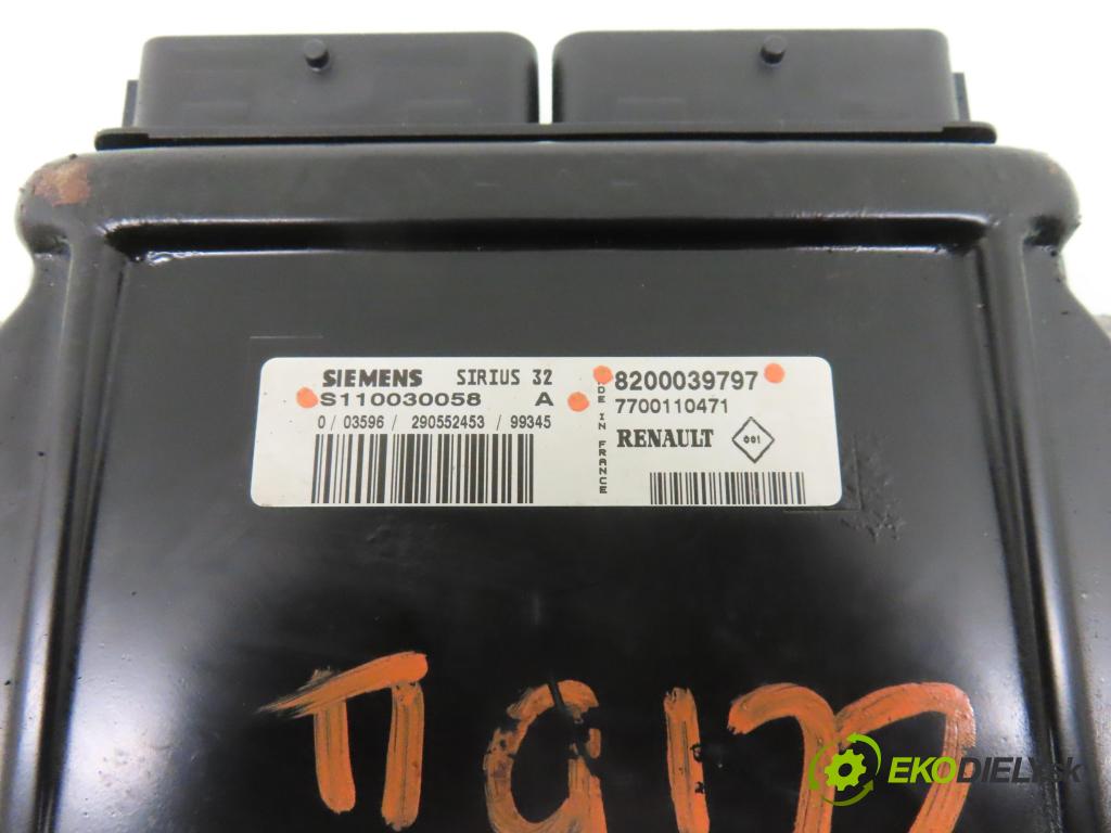 RENAULT CLIO II (BB_, CB_) HB 2000 72,00 1.4 16V (B/CB0P) - K4J 710 1390,00 Riadiaca jednotka Motor S110030058A ; 8200039797