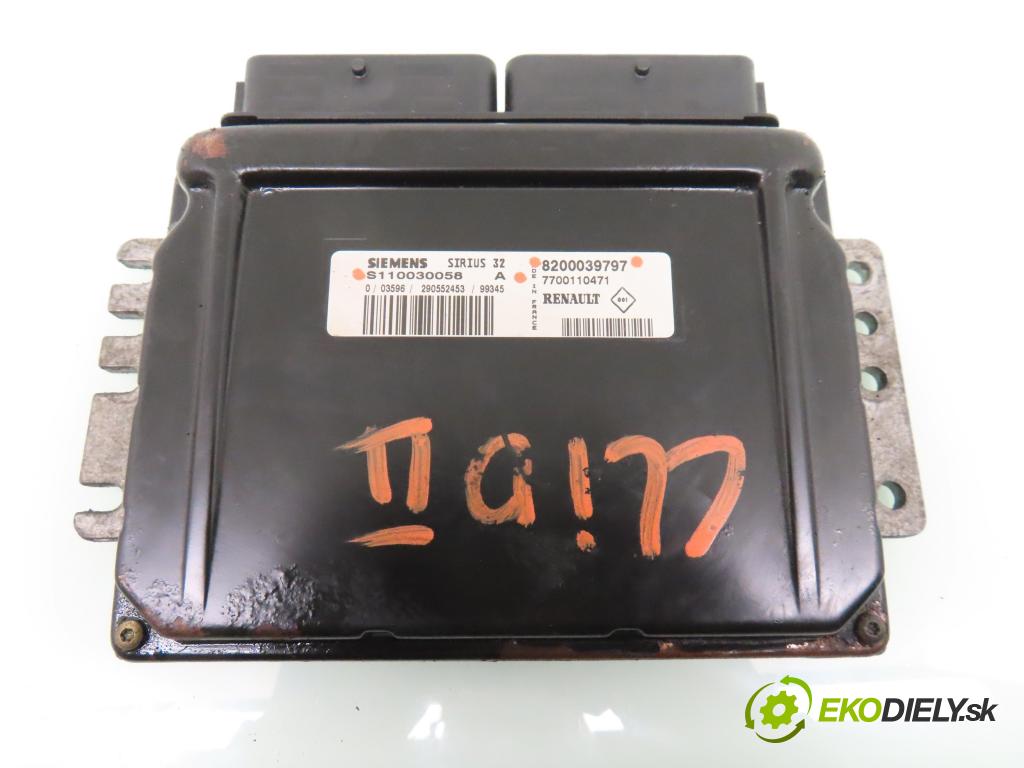 RENAULT CLIO II (BB_, CB_) HB 2000 72,00 1.4 16V (B/CB0P) - K4J 710 1390,00 Riadiaca jednotka Motor S110030058A ; 8200039797