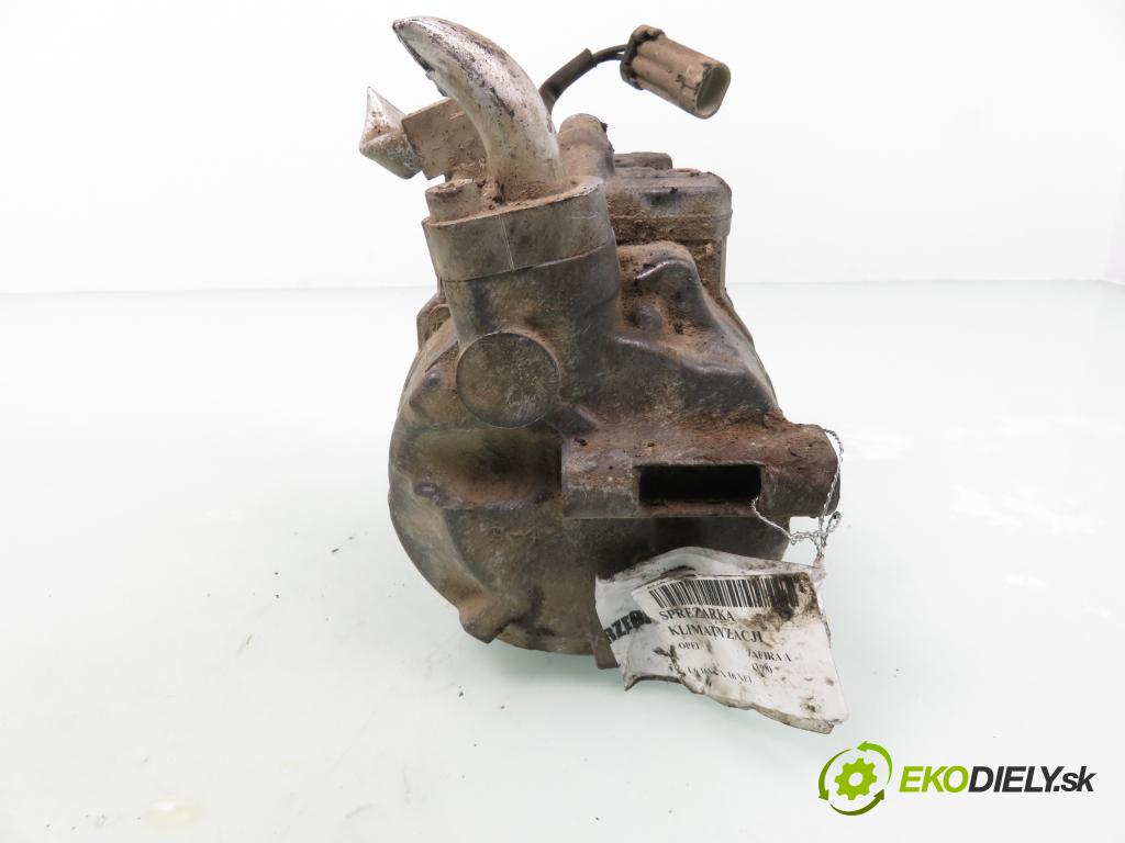 OPEL ZAFIRA A Nadwozie Wielkopojemne (MPV) (T98)  MINIVAN 2001 74,00 1.6 16V - X 16 XEL 1598,00 KOMPRESOR: klimatizácie 4472208600 (Kompresory klimatizácie)