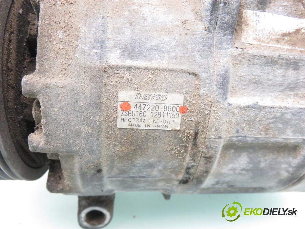 OPEL ZAFIRA A Nadwozie Wielkopojemne (MPV) (T98) MINIVAN 2001 74,00 1.6 16V - X 16 XEL 1598,00 KOMPRESOR: klimatizácie 4472208600 (Kompresory klimatizácie)