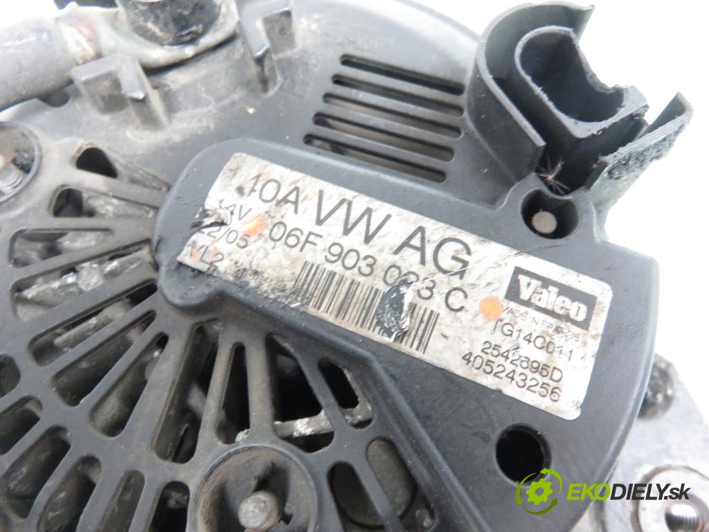 SEAT ALTEA (5P1) MINIVAN 2004 77,00 1.9 TDI - BKC 1896,00 Alternátor 06F903023C (Alternátor)