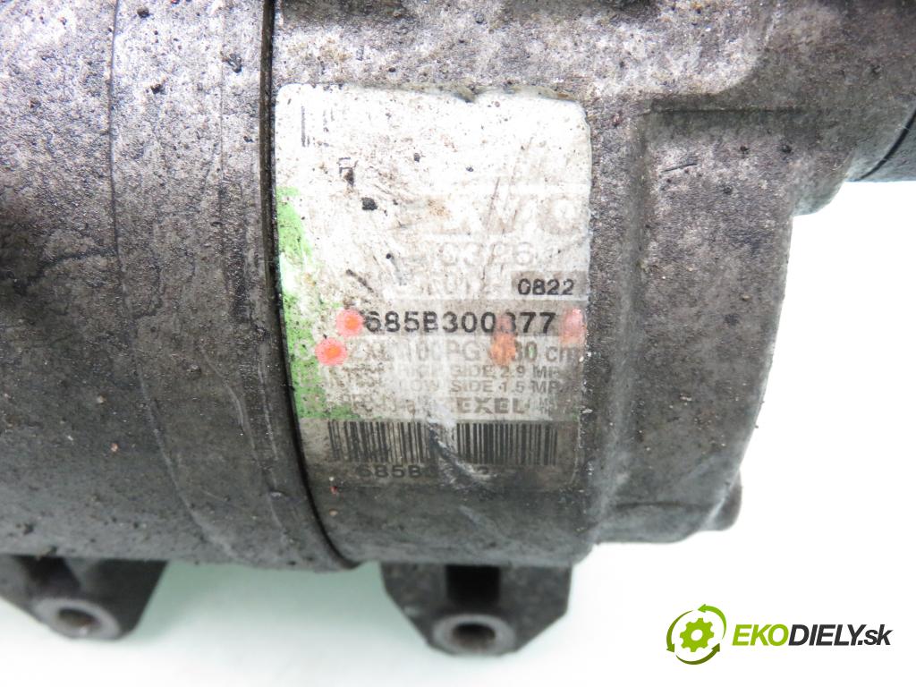 VOLVO S60 I (384) SEDAN 2001 120,00 2.4 D - D 5244 T5 2400,00 KOMPRESOR: klimatizace ZXL100PG ; 685B300877 ; 30780326 (Kompresory)