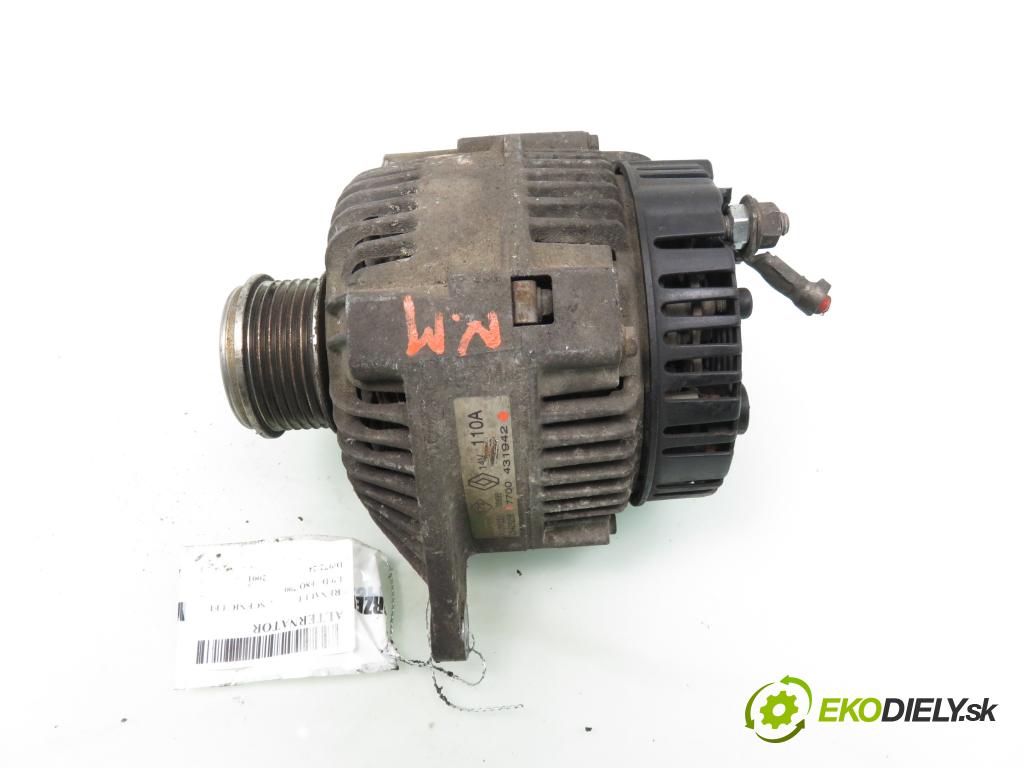 RENAULT SCENIC I (JA0/1_) MINIVAN 2001 47,00 1.9 D - F8Q 790 1870,00 Alternátor 7700431942 (Alternátor)