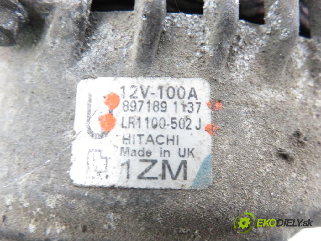 OPEL ASTRA G liftback (T98) HB 2000 55,00 1.7 DTI 16V - Y 17 DT 1686,00 Alternátor 8971891137 ; LR1100502J (Alternátor)