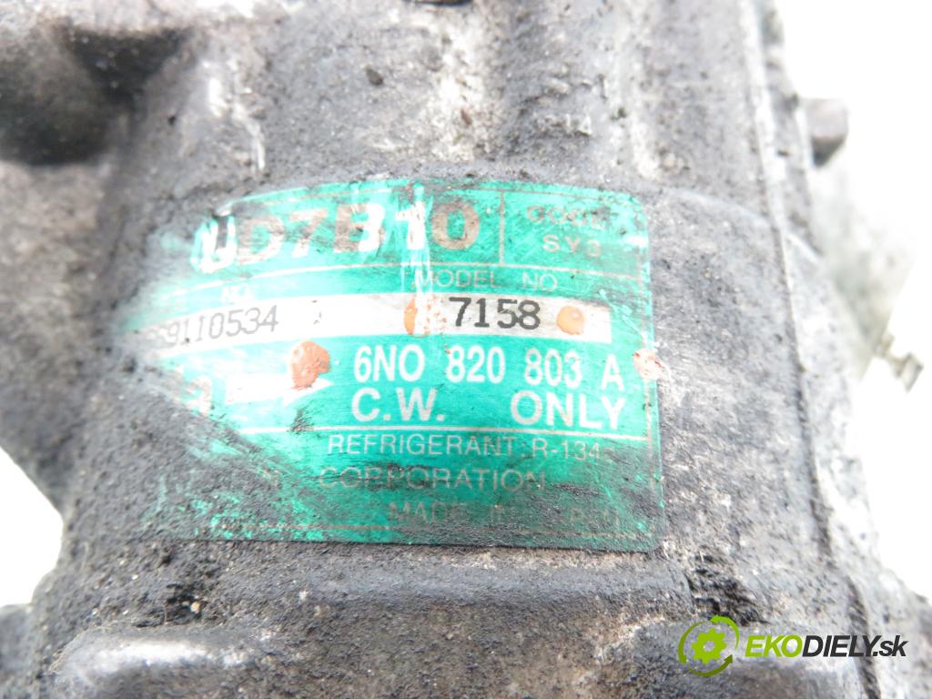 VW POLO (6N1) HB 1996 55,00 75 1.6 - AEA 1598,00 KOMPRESOR: klimatizácie 6N0820803A ; 7158 (Kompresor klimatizácie)