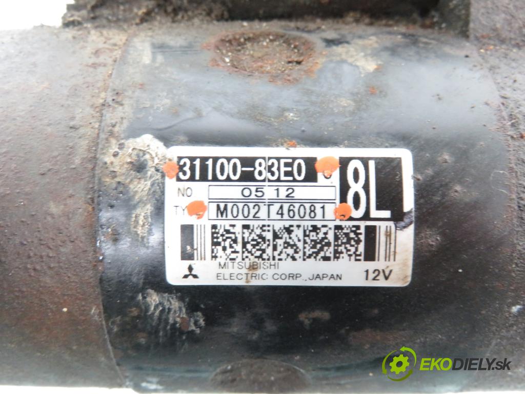 SUZUKI WAGON R+ (MM) HB 2000 56,00 1.3 (RB 413) - G13BB 1298,00 Štartér 3110083E0 ; M002T46081 (Štartér)