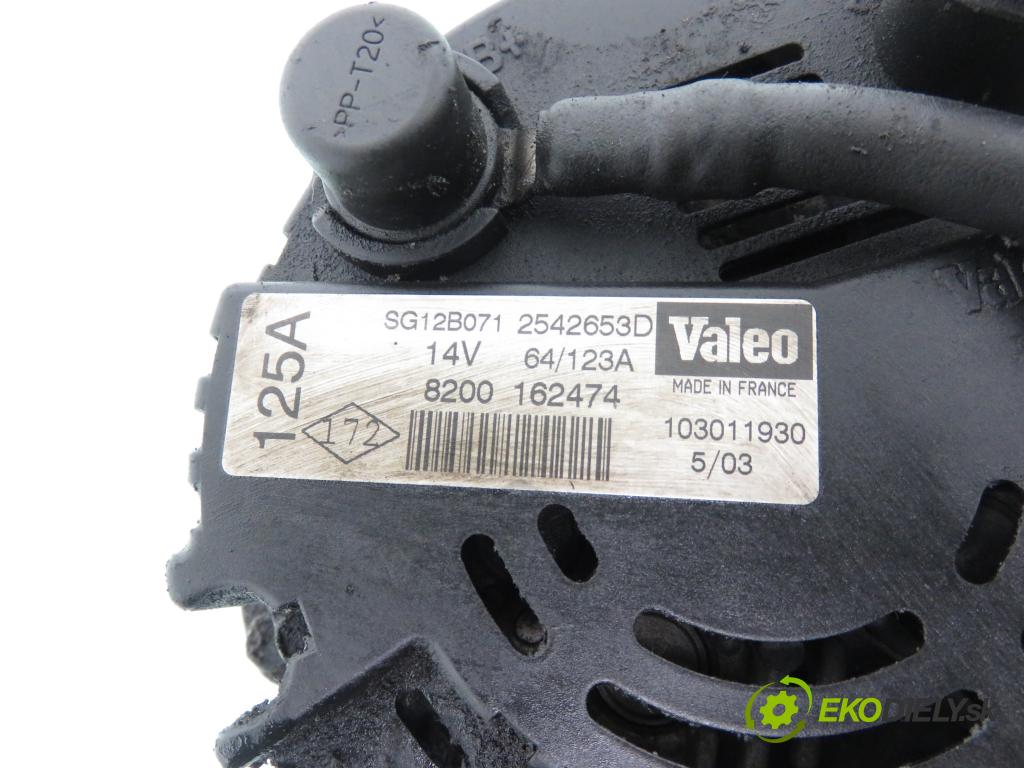 VOLVO S40 I (VS) SEDAN 2003 75,00 1.9 DI - D 4192 T4 1870,00 Alternátor 8200162474 ; SG12B071 (Alternátor)