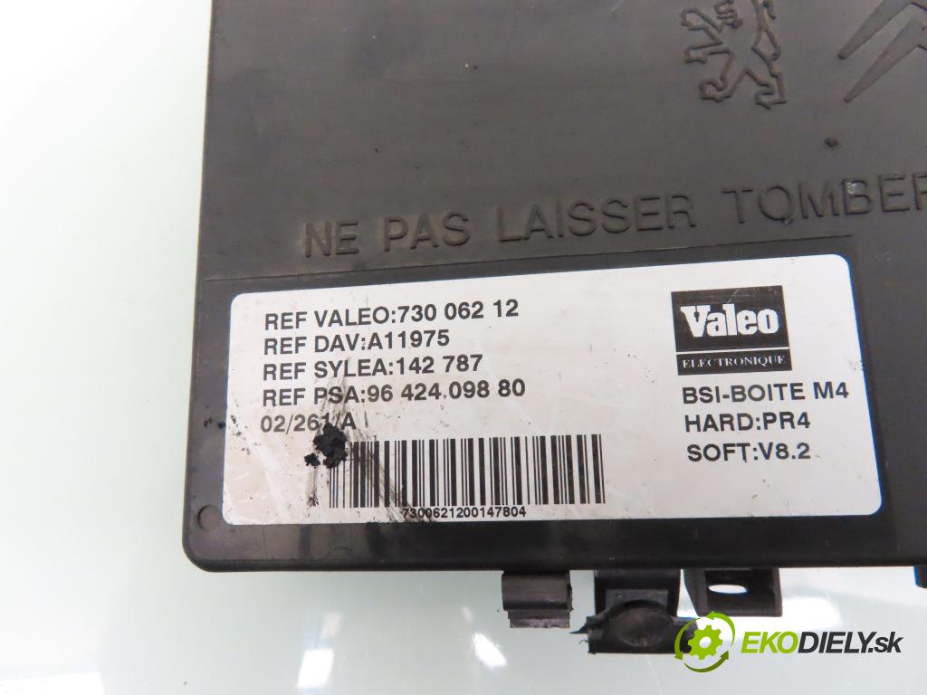 CITROEN XSARA PICASSO (N68) MINIVAN 2001 66,00 2.0 HDi 8V 90 - RHY 1997,00 MODUL BSI 73006212 ; 9642409880