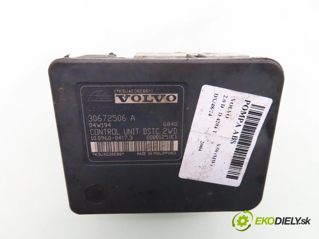 VOLVO V50 (MW) KOMBI 2004 100,00 2.0 D 136 - D 4204 T (PSA) 1997,00 Pumpa ABS 30672506A ; 4N512C405EB (Pumpy ABS)