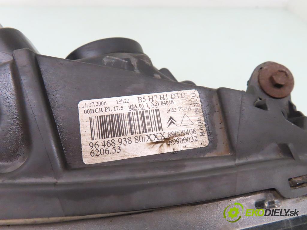 CITROEN C4 coupe (LA_) COUPE 2005 80,00 1.6 16V - NFU (TU5JP4) 1587,00 světlo PP 9646893880 ; 89009406