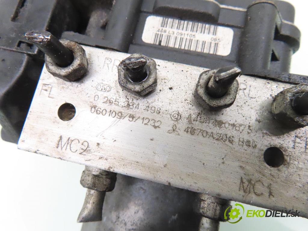SMART FORFOUR (454) HB 2006 55,00 1.1 (454.030) - M 134.910 1124,00 Pumpa ABS 0265950588 ; 0265234498 ; A4544201675 (Pumpy ABS)