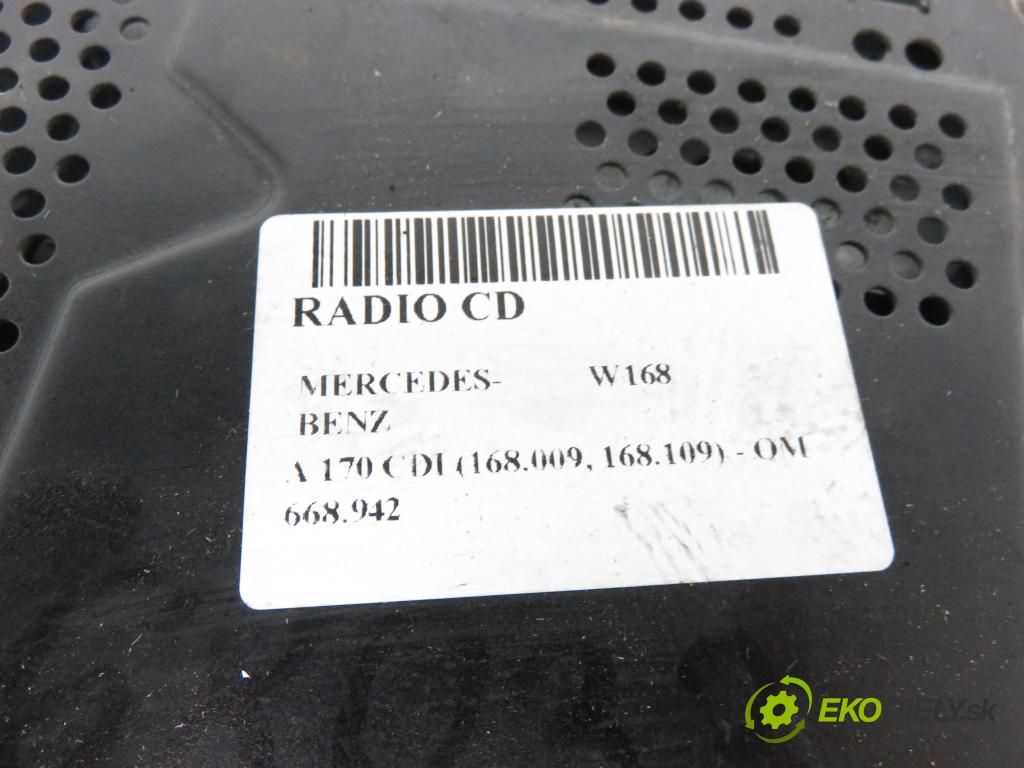 MERCEDES-BENZ KLASA A (W168) HB 2002 70,00 A 170 CDI 95 - OM 668.942 1689,00 RADIO CD A1708200386