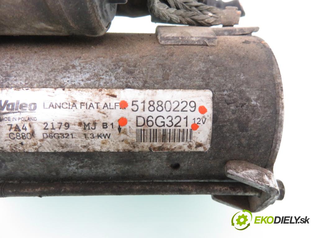FIAT DOBLO nadwozie wielkoprzestrzenne (MPV) (119_, 223_) FURGON 2004 51,00 1.3 JTD 16V - 188 A9.000 1248,00 Štartér 51880229 ; D6G321 (Štartér)