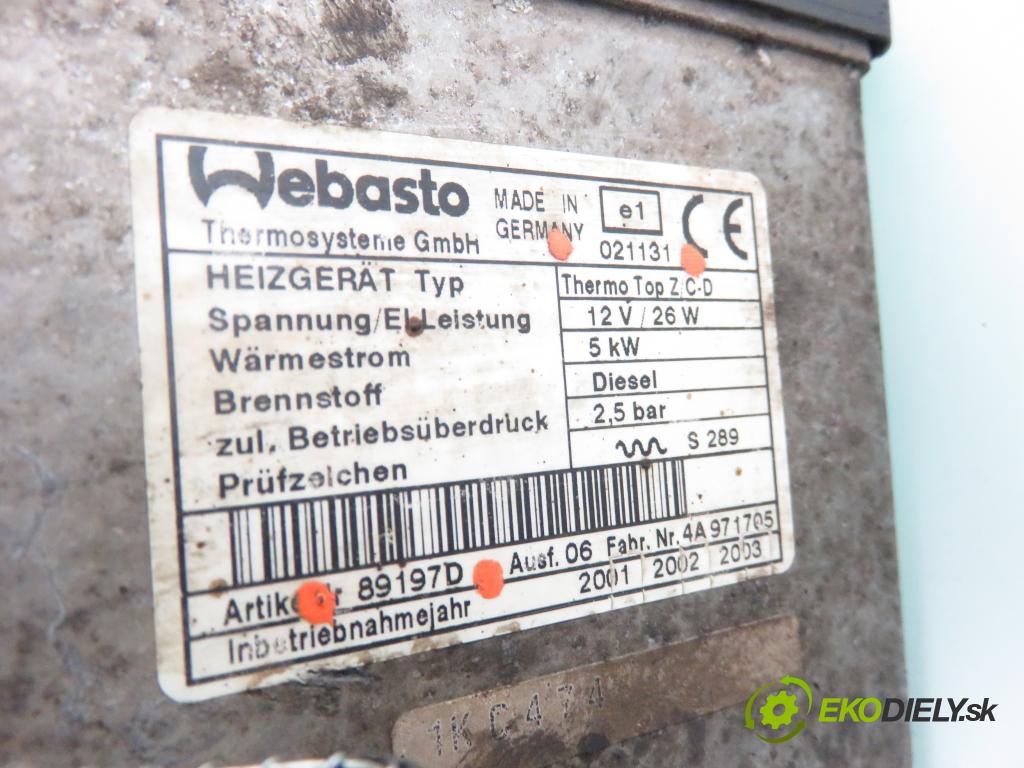 ALFA ROMEO 166 (936_) SEDAN 2001 103,00 2.4 JTD (936A2B__) - 839 A6.000 2387,00 Webasto 021131 ; 89197D ; 66724A (Webasto)