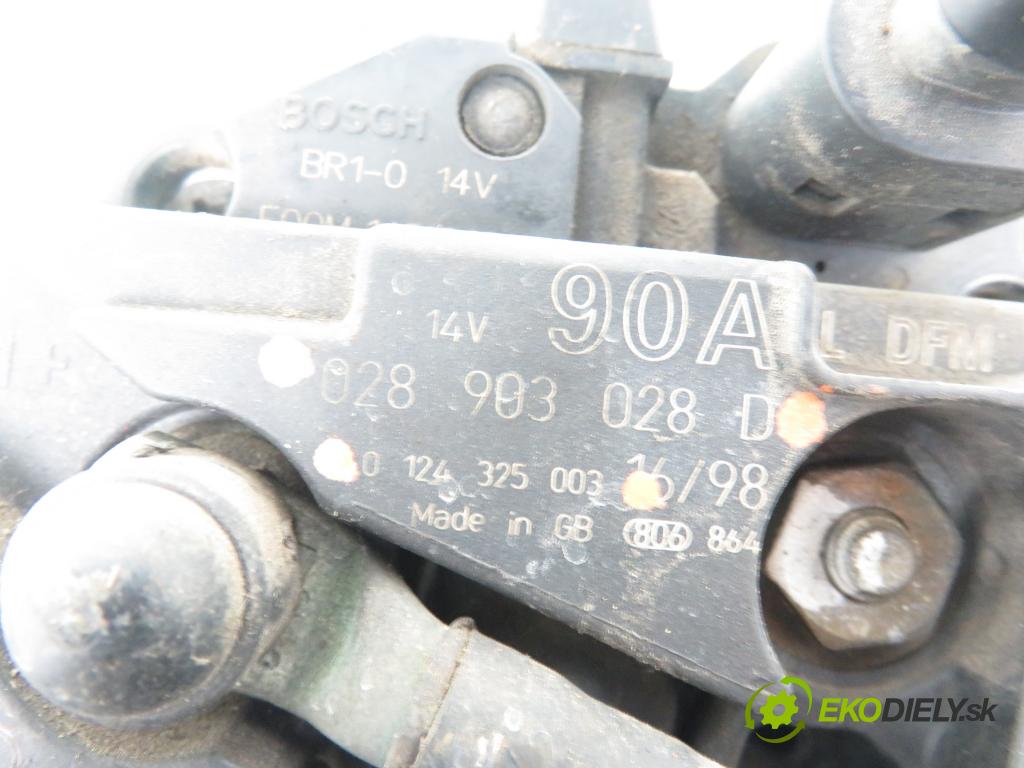 VW GOLF IV (1J1) HB 1998 74,00 1.6 - AKL 1595,00 Alternátor 028903028D ; 0124325003 (Alternátor)