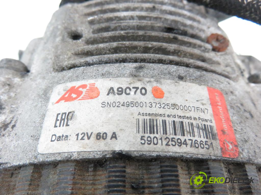 KIA RETONA (CE) SUV 2001 61,00 2.0 TD 83 - RF (Mazda) 1998,00 Alternátor A9070 (Alternátor)