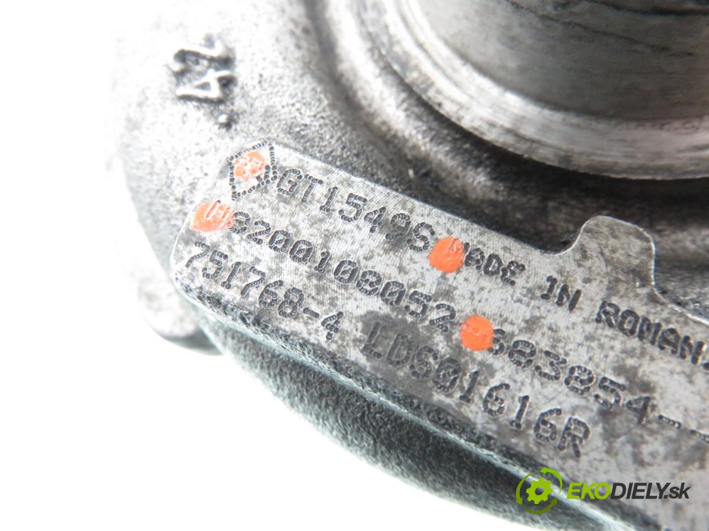 RENAULT SCENIC I (JA0/1_) MINIVAN 2000 75,00 1.9 dCi 102 - F9Q 732 1870,00 RYCHLONABÍJEČKA: 8200108052 ; GT1549S (Turbodúchadla (kompletní))