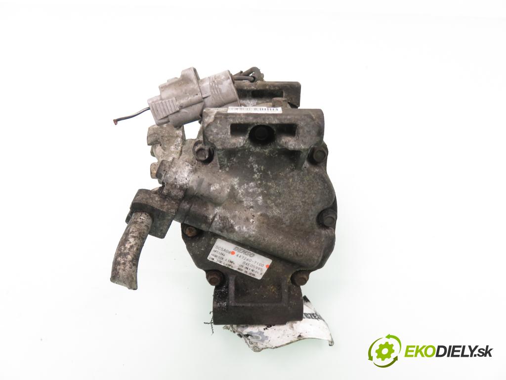 TOYOTA COROLLA (_E12_) SEDAN 2003 71,00 1.4 VVT-i 97 (ZZE120) - 4ZZ-FE 1398,00 KOMPRESOR: klimatizácie 4472607100 (Kompresor klimatizácie)