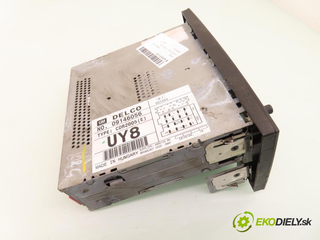 OPEL OMEGA B (25_, 26_, 27_) SEDAN 1999 74,00 2.0 DTI 16V 101 - X 20 DTH 1995,00 RADIO CD 09146056 ; CDR2005