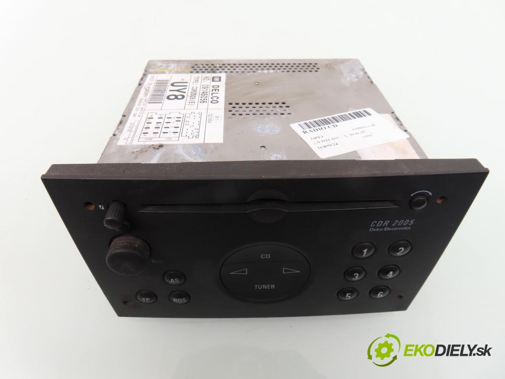 OPEL OMEGA B (25_, 26_, 27_) SEDAN 1999 74,00 2.0 DTI 16V 101 - X 20 DTH 1995,00 RADIO CD 09146056 ; CDR2005