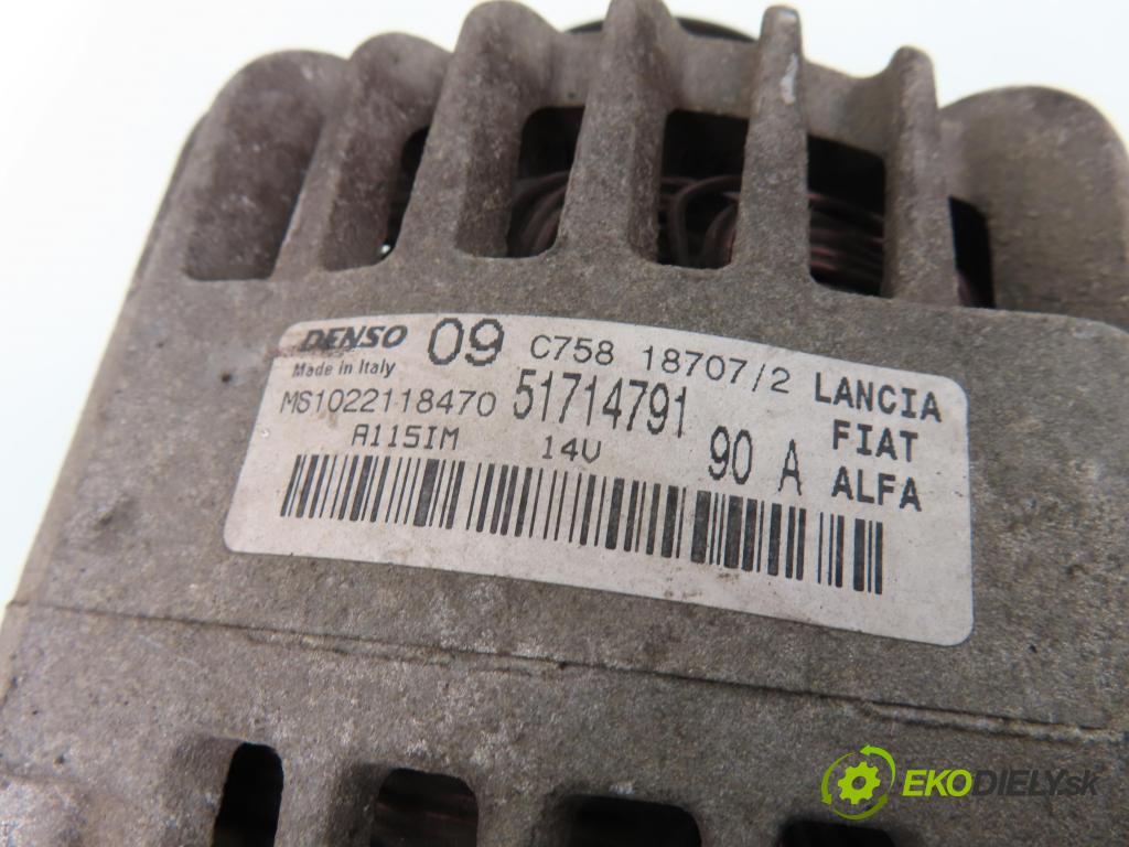 FIAT BRAVO II (198_) HB 2007 66,00 1.4 - 192 B2.000 1368,00 Alternátor 51714791 ; MS1022118470 (Alternátor)