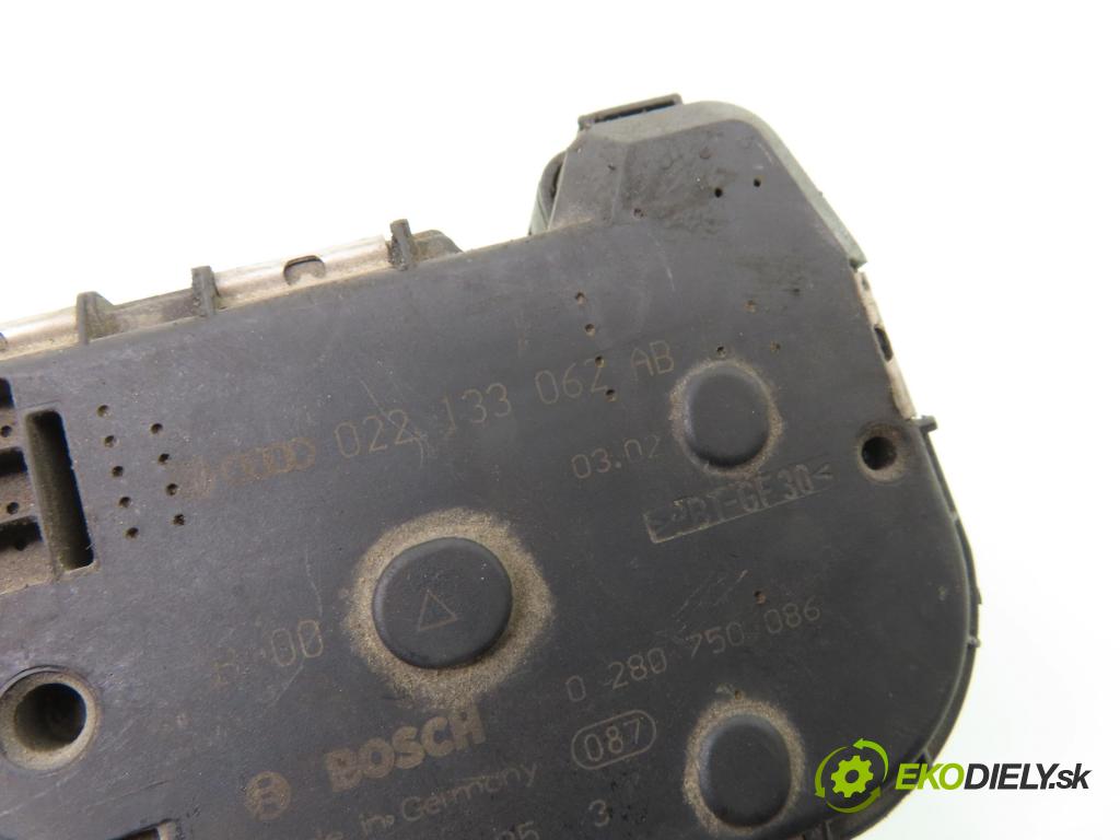 VW SHARAN (7M8, 7M9, 7M6) MINIVAN 2002 150,00 2.8 V6 24V 4motion - AYL 2792,00 Škrtiaca klapka 022133062AB ; 0280750086 (Škrtiaca klapka)