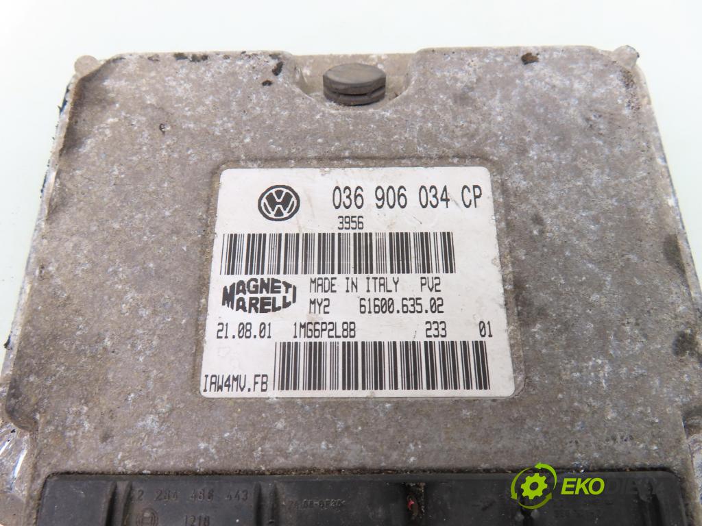 SEAT LEON (1M1) HB 2002 77,00 1.6 16 V - ATN 1598,00 Riadiaca jednotka Motor 036906034CP ; 6160063502