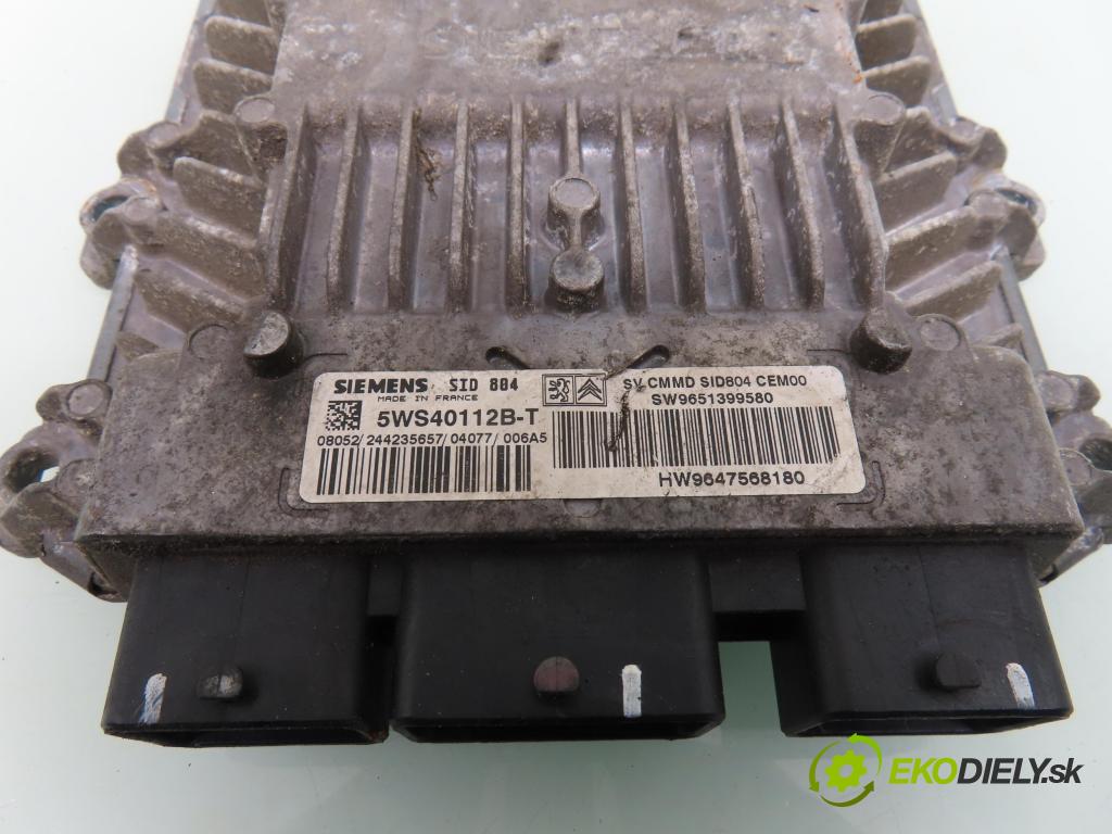 CITROEN C3 I (FC_) HB 2004 50,00 1.4 HDi 8V - 8HX 1398,00 Riadiaca jednotka Motor 5WS40112BT ; SW9651399580 ; HW9647568180