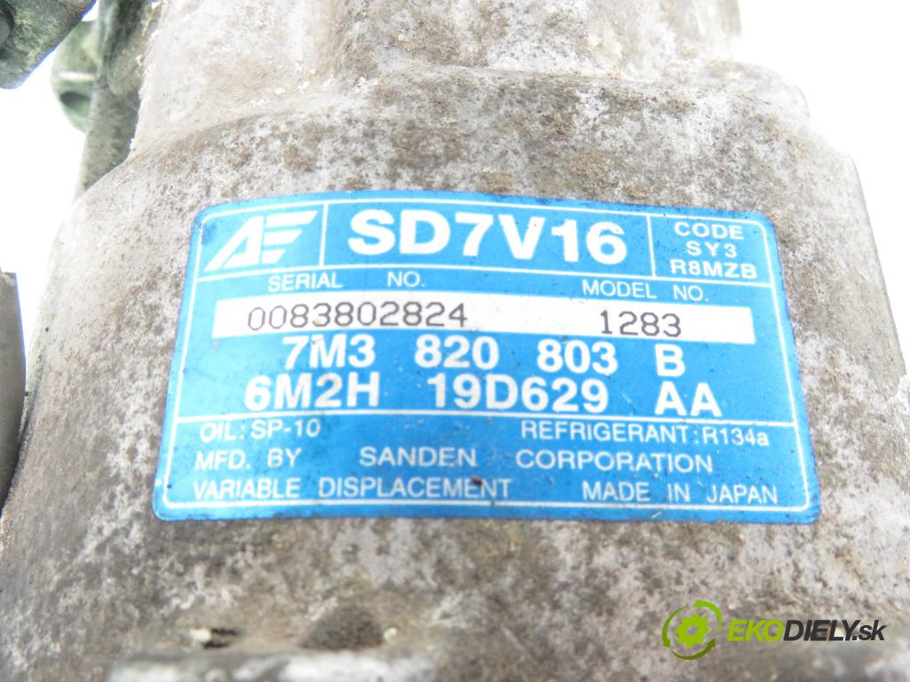 VW SHARAN (7M8, 7M9, 7M6) MINIVAN 2002 150,00 2.8 V6 24V 4motion - AYL 2792,00 KOMPRESOR: klimatizácie 7M3820803B ; 1283 (Kompresor klimatizácie)