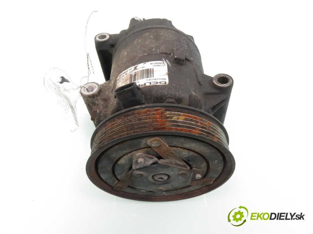 RENAULT SCENIC II (JM0/1_) MINIVAN 2007 78,00 1.5 dCi 106 - K9K 732 1461,00 KOMPRESOR: klimatizácie 8200600110 ; 01140543 (Kompresor klimatizácie)