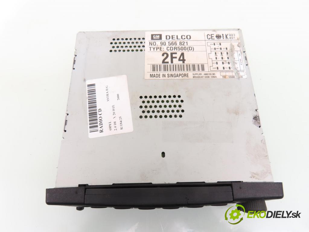 OPEL ASTRA G liftback (T98) HB 2000 60,00 2.0 DI - X 20 DTL 1995,00 RADIO CD 90566821 ; CDR500