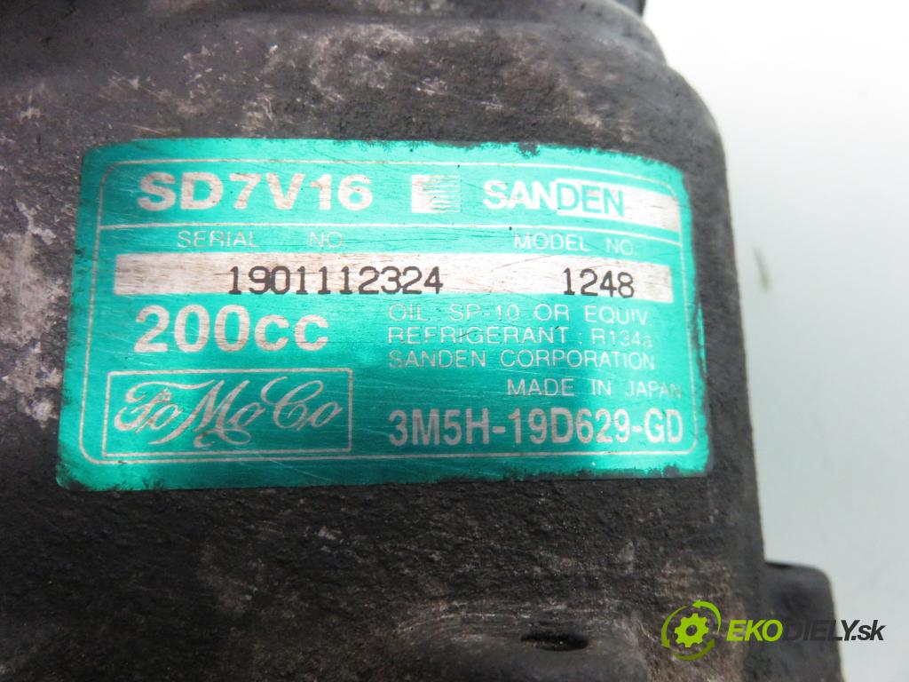 FORD FOCUS C-MAX (DM2) MINIVAN 2004 80,00 1.6 TDCi 109 - G8DA 1560,00 KOMPRESOR: klimatizácie 3M5H19D629GD ; 1248 (Kompresor klimatizácie)