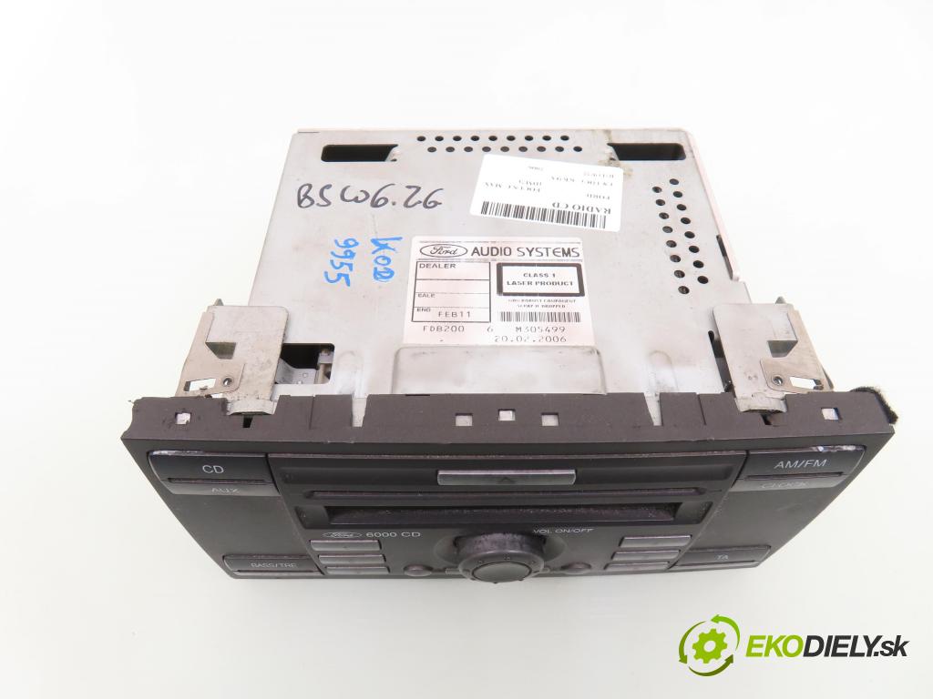 FORD FOCUS C-MAX (DM2) MINIVAN 2006 85,00 1.8 TDCi - KKDA 1753,00 RADIO CD 6S6118C815AF