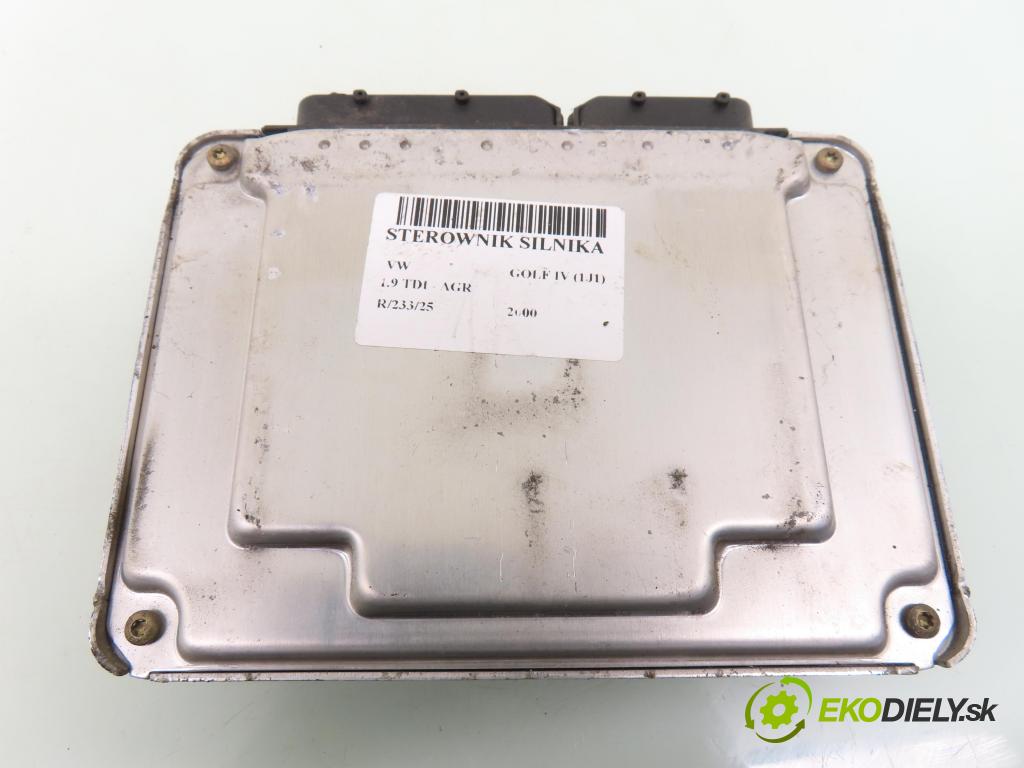 VW GOLF IV (1J1) KOMBI 2000 66,00 1.9 TDI - AGR 1896,00 Riadiaca jednotka Motor 038906012M ; 0281001979