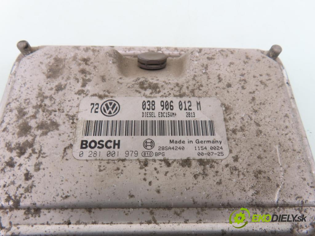 VW GOLF IV (1J1) KOMBI 2000 66,00 1.9 TDI - AGR 1896,00 Riadiaca jednotka Motor 038906012M ; 0281001979