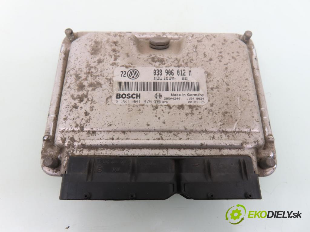VW GOLF IV (1J1) KOMBI 2000 66,00 1.9 TDI - AGR 1896,00 Riadiaca jednotka Motor 038906012M ; 0281001979