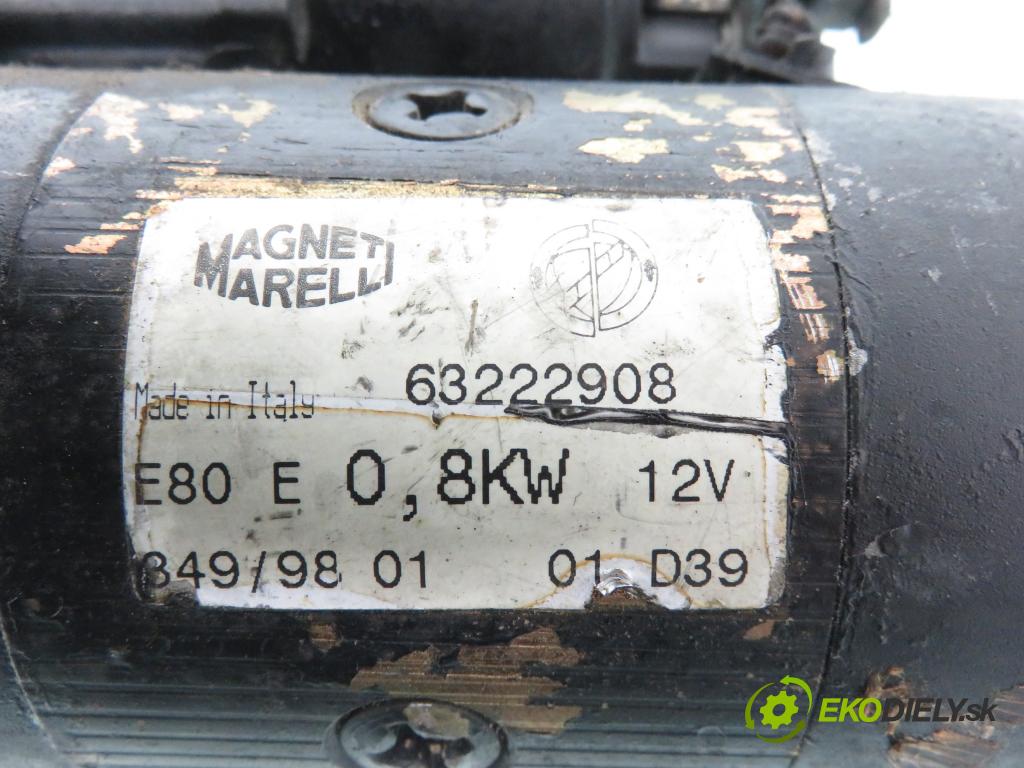 FIAT SEICENTO / 600 (187_) HB 1999 29,00 0.9 39 - 1170 A1.046 899,00 startér 63222908 (Startér)