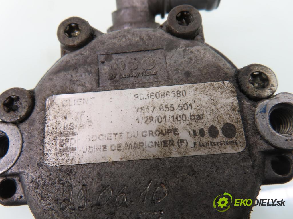 PEUGEOT 407 (6D_) SEDAN 2006 125,00 2.2 HDi 170 - 4HT (DW12BTED4) 2179,00 Pumpa servočerpadlo 9636086680 ; 7617955501 (Servočerpadlo, pumpa riadenia)