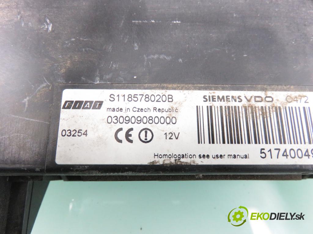 FIAT PANDA (169_) HB 2003 40,00 1.1 54 - 187 A1.000 1108,00 spinačka / imobilizéra IMMO / Riadiaca jednotka IAW5AFSM ; 6160107002 ; 55192634