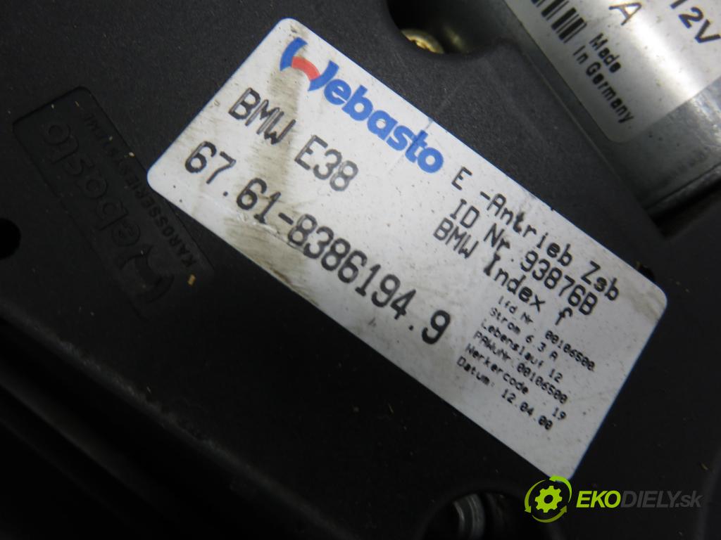 BMW 7 (E38) SEDAN 2000 142,00 730 d - M57 D30 (306D1) 2926,00 střešní okno 8150125 ; 83861949 (Okna karoserie)